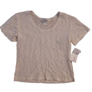 Vintage Topolino White Lace Top NWT Size Large